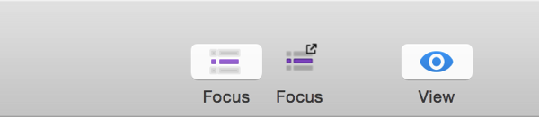 Focus in Toolbar